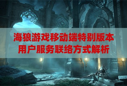 海狼游戏移动端特别版本用户服务联络方式解析