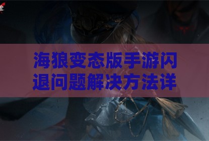 海狼变态版手游闪退问题解决方法详解