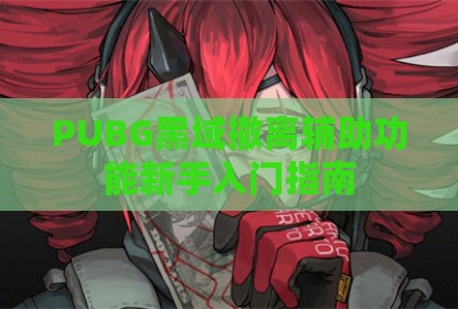 PUBG黑域撤离辅助功能新手入门指南