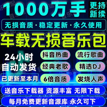 精选车载DJ热曲无损音质音乐包资源(超百万首)